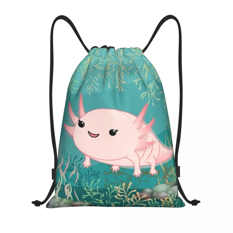 Custom Kawaii Axolotl Baby Drawstring Bags for Shopping Yoga Backpacks Men Women Salamander Animal Sports Gym Sackpack
Custom Kawaii Axolotl Baby Drawstring Bags for Shopping Yoga Backpacks Men Women Salamander Animal Sports Gym Sackpack