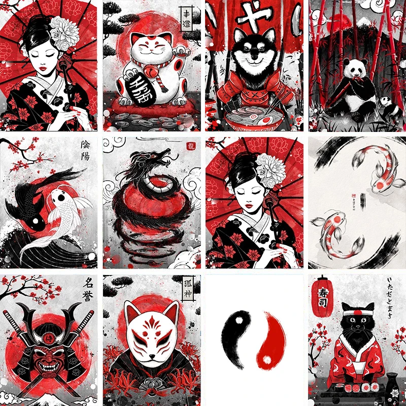 Japanese Animal Cat Ramen Nostalgia Samurai Canvas Paintings Cartoon Posters Prints Wall Art for Living Room Wall Decor Cuadros
Japanese Animal Cat Ramen Nostalgia Samurai Canvas Paintings Cartoon Posters Prints Wall Art for Living Room Wall Decor Cuadros