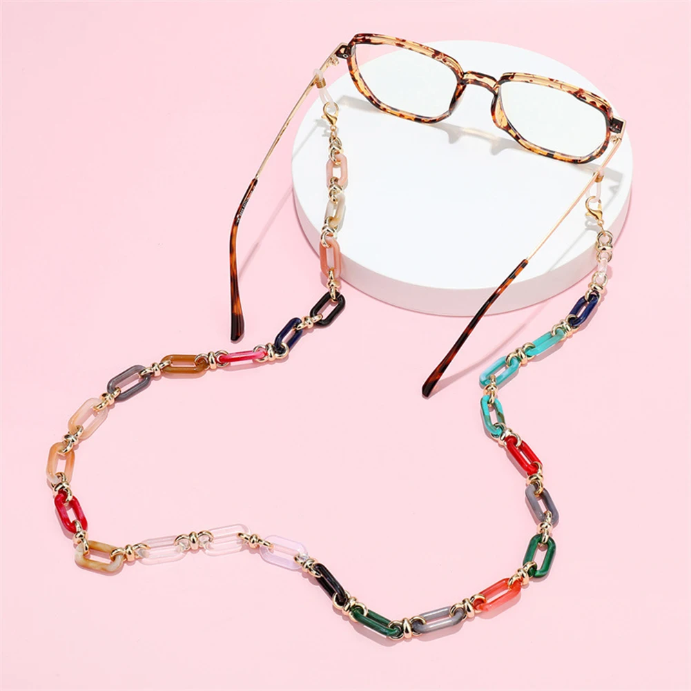 Fashion Acrylic Button Link Chains Eyeglasses Mask Chains Lanyard Sunglasses Glasses Holder Strap Eyewear Neck For Women Jewelry
Fashion Acrylic Button Link Chains Eyeglasses Mask Chains Lanyard Sunglasses Glasses Holder Strap Eyewear Neck For Women Jewelry