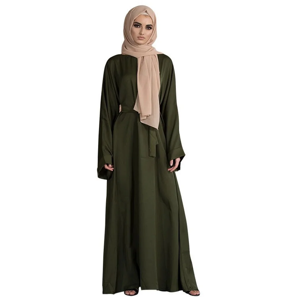 Ramadan Solid Muslim Dress Women Abaya Eid Caftan Marocain Abayas Dubai Hijab Dresses Robe Femme Musulmane Islam Clothing 2023
Ramadan Solid Muslim Dress Women Abaya Eid Caftan Marocain Abayas Dubai Hijab Dresses Robe Femme Musulmane Islam Clothing 2023