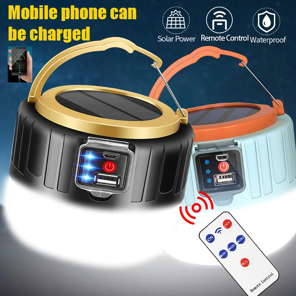 Portable High Power Led Light Flashlight Camping Equipment Solar Charging Lantern USB Bulb Camping Tent Lamp Lighting Waterproof
Portable High Power Led Light Flashlight Camping Equipment Solar Charging Lantern USB Bulb Camping Tent Lamp Lighting Waterproof