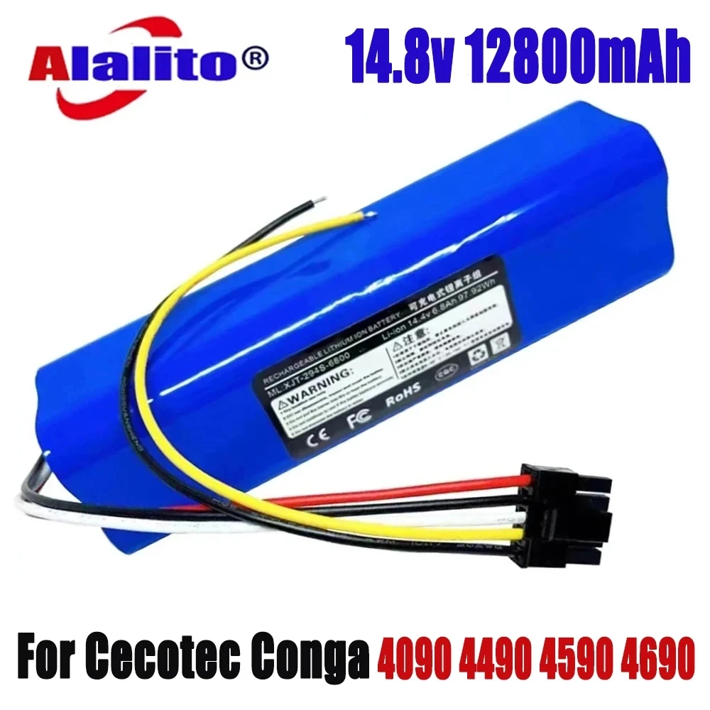 Новый литий-ионный аккумулятор 12800 мАч для робота-пылесоса CECOTEC CONGA 4090 4490 4690 4590 14,8 в 18650 4s2p
Новый литий-ионный аккумулятор 12800 мАч для робота-пылесоса CECOTEC CONGA 4090 4490 4690 4590 14,8 в 18650 4s2p