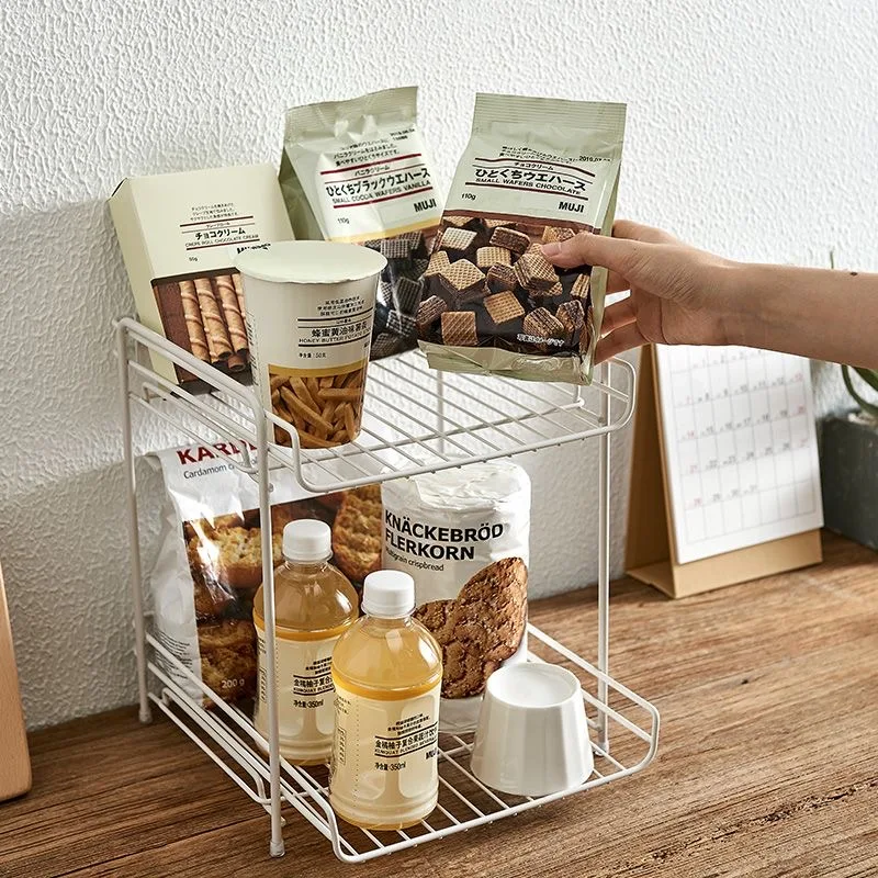 Iron Double Layer Cosmetics Storage Rack Kitchen Organizer Dormitory Artifact Desk Snacks Organizer Table Desktop Storage Rack
Iron Double Layer Cosmetics Storage Rack Kitchen Organizer Dormitory Artifact Desk Snacks Organizer Table Desktop Storage Rack