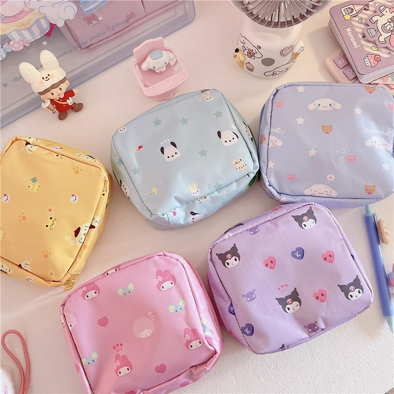 Sanrios My Melody Kuromi Cinnamoroll Cartoon Cosmetic Bag Cute Travel Mini Sanitary Napkin Storage Bag Lipstick Organizer Wallet
Sanrios My Melody Kuromi Cinnamoroll Cartoon Cosmetic Bag Cute Travel Mini Sanitary Napkin Storage Bag Lipstick Organizer Wallet