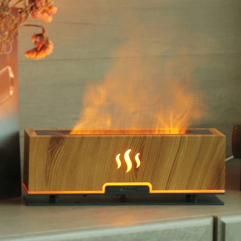 200ML Flame Aroma Diffuser Air Humidifier Ultrasonic Mist Maker Fogger Desktop Aromatherapy Essential Oil Flame LED Lamp Difusor
200ML Flame Aroma Diffuser Air Humidifier Ultrasonic Mist Maker Fogger Desktop Aromatherapy Essential Oil Flame LED Lamp Difusor