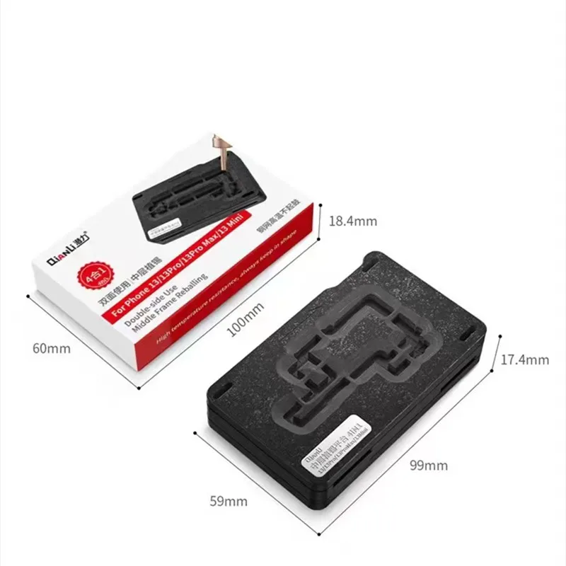 Qianli 4 IN 1 Middle Layer Plant Tin Platform For iPhone 13 12 11 X XS MAX Motherboard Repair 3D BGA Reballing Stencil Kit
Qianli 4 IN 1 Middle Layer Plant Tin Platform For iPhone 13 12 11 X XS MAX Motherboard Repair 3D BGA Reballing Stencil Kit