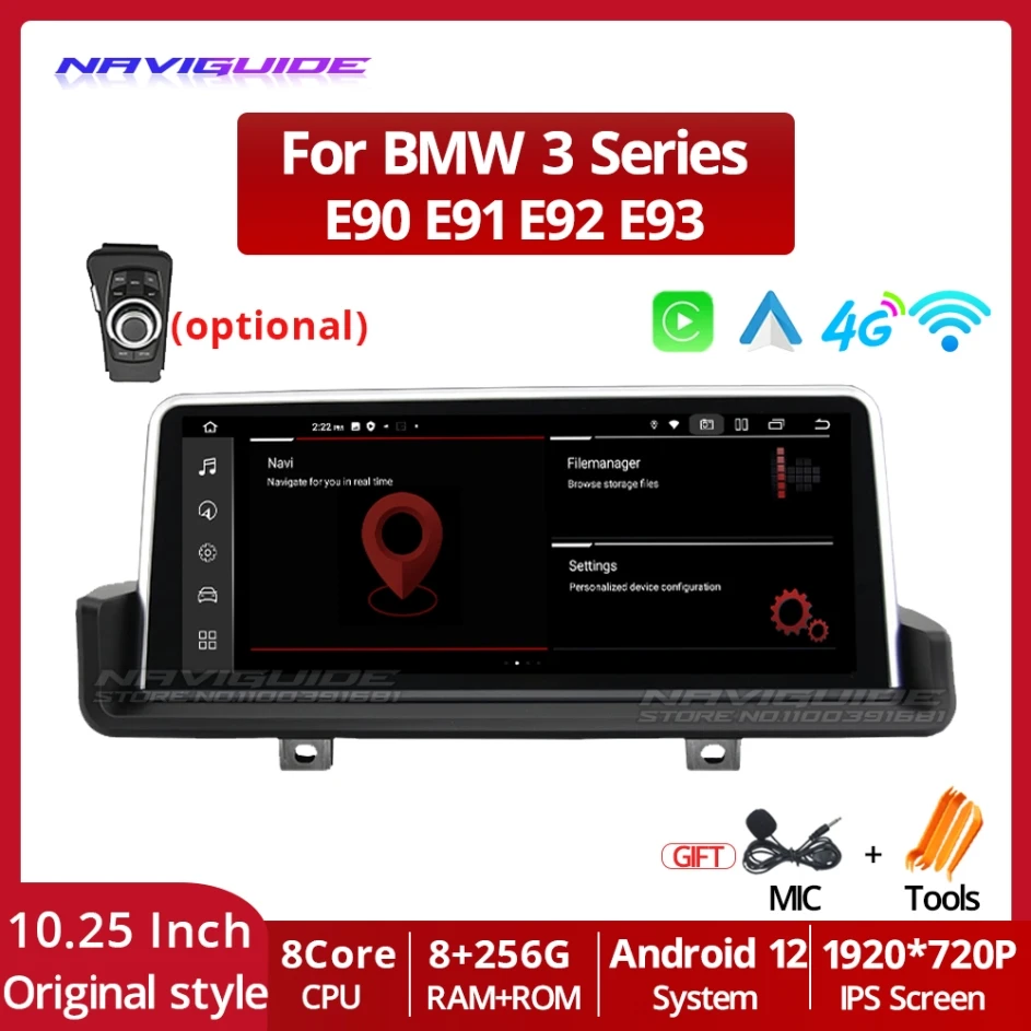 Автомобильный мультимедийный сенсорный экран IDE 10,25 Android для BMW 3 серии E90 E91 E92 E93 Carplay, стереомагнитола
Автомобильный мультимедийный сенсорный экран IDE 10,25 Android для BMW 3 серии E90 E91 E92 E93 Carplay, стереомагнитола