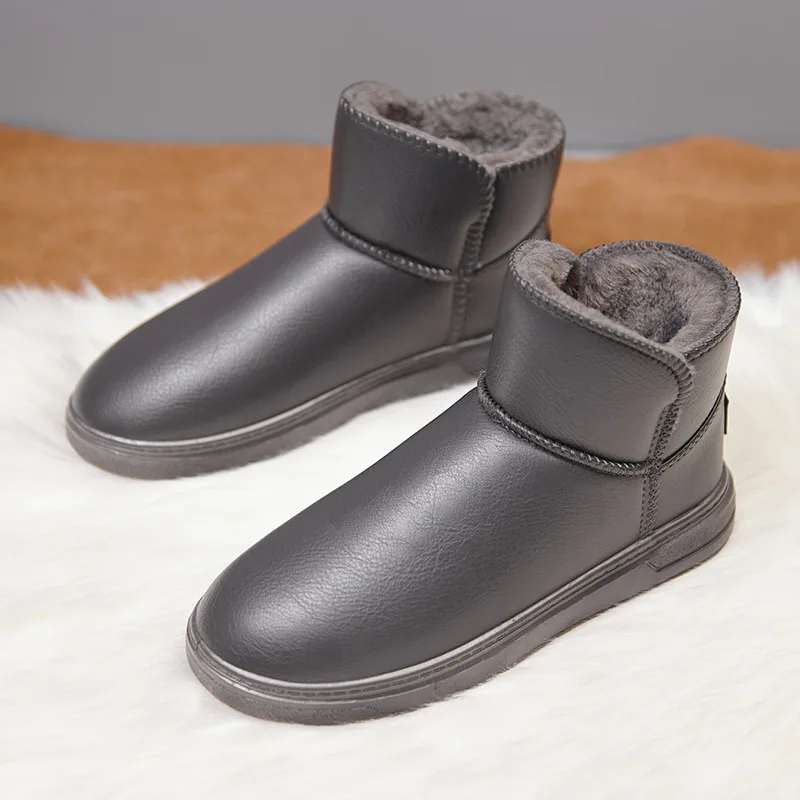 Winter Men Snow Boots Faux Suede Leather Warm Plush Ankle Boots Male Non-Slip Outdoor Casual Couple Cotton Shoes Male Footwear
Winter Men Snow Boots Faux Suede Leather Warm Plush Ankle Boots Male Non-Slip Outdoor Casual Couple Cotton Shoes Male Footwear