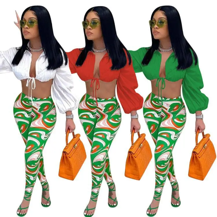 Women's Lantern Sleeve Lace-up Pants Suit, High Waist Pants, Casual Fashion, Two Piece Sets
Women's Lantern Sleeve Lace-up Pants Suit, High Waist Pants, Casual Fashion, Two Piece Sets