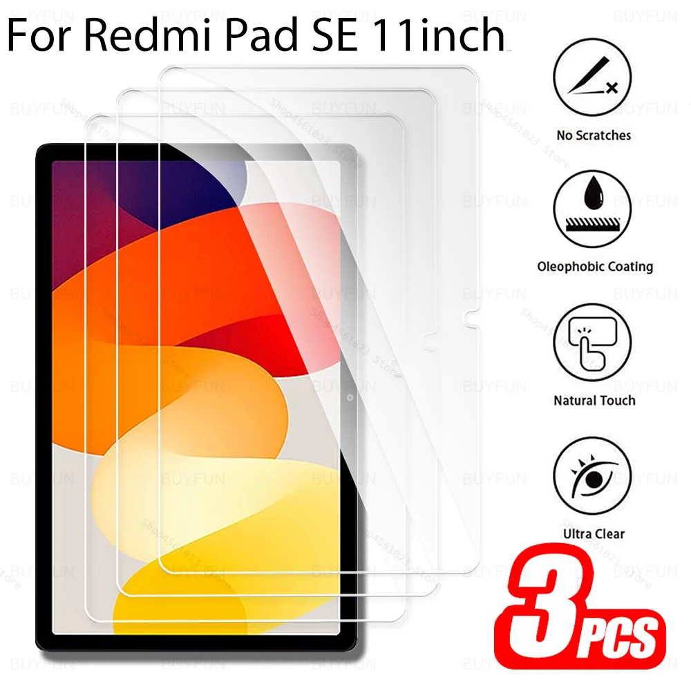 3Pcs For Redmi Pad 11'' 2023 Tempered Glass Cover Film On for Xiaomi Redmi Pad 11 inch Tablet Screen Protector RedmiPadSE PadSE
3Pcs For Redmi Pad 11'' 2023 Tempered Glass Cover Film On for Xiaomi Redmi Pad 11 inch Tablet Screen Protector RedmiPadSE PadSE