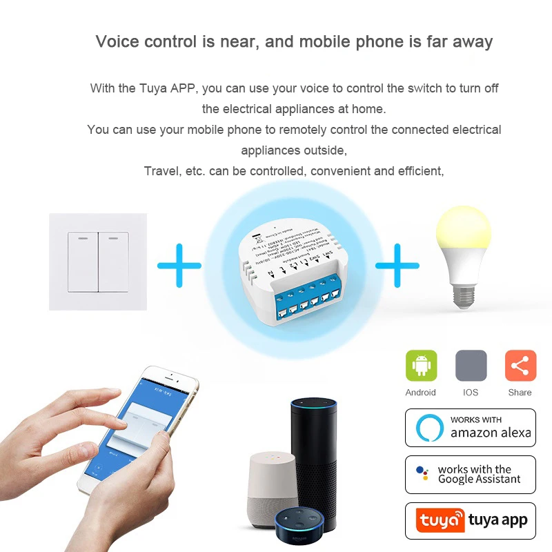 Модуль выключателя пожарный провод Smart Life умный дом дистанционный умный телефон переключатель нейтральный провод переключатель Wi-Fi беспроводной переключатель
Модуль выключателя пожарный провод Smart Life умный дом дистанционный умный телефон переключатель нейтральный провод переключатель Wi-Fi беспроводной переключатель