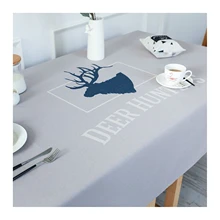 Cotton Linen Tablecloths, Waterproof Table Covers Deer Light Grey Blue Dining Table Coffee Table Deco
Cotton Linen Tablecloths, Waterproof Table Covers Deer Light Grey Blue Dining Table Coffee Table Deco