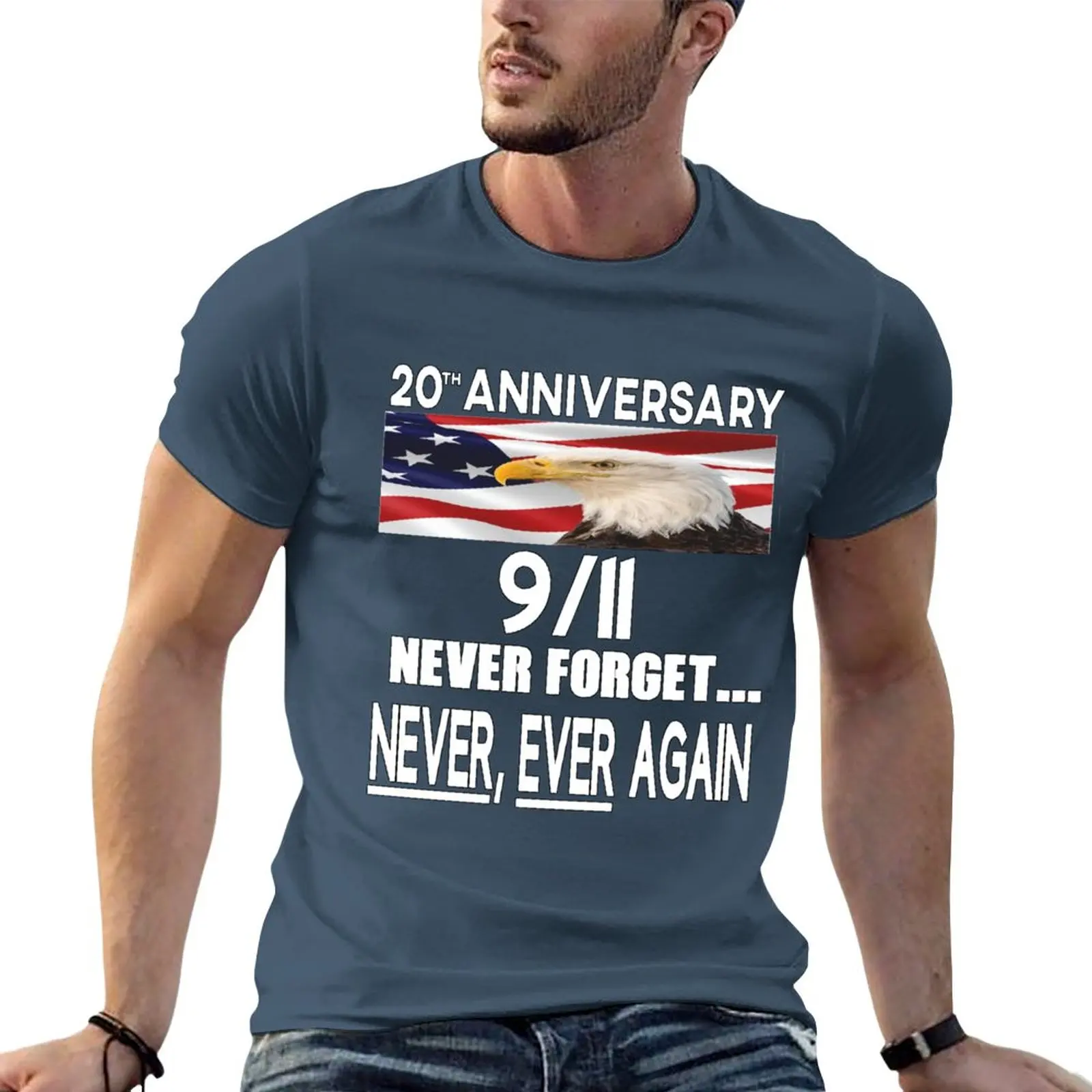 September 11th Memorial 20th Anniversary Never Forget Never Ever Again T-Shirt heavyweight t shirts mens graphic t-shirts anime
September 11th Memorial 20th Anniversary Never Forget Never Ever Again T-Shirt heavyweight t shirts mens graphic t-shirts anime