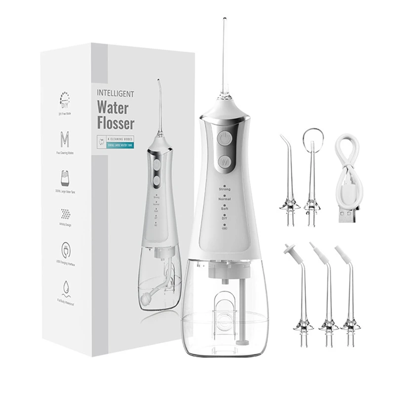 

Cordless Water Flosser High Frequency Pulse Household Cleaning Oral Portable Teeth Cleaner USB Rechargeable