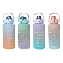 2L Water Bottle Straw Cup Large Capacity High Temperature Plastic Water Cup Time Scale Frosted Outdoor Sports Student Couple Cup
2L Water Bottle Straw Cup Large Capacity High Temperature Plastic Water Cup Time Scale Frosted Outdoor Sports Student Couple Cup