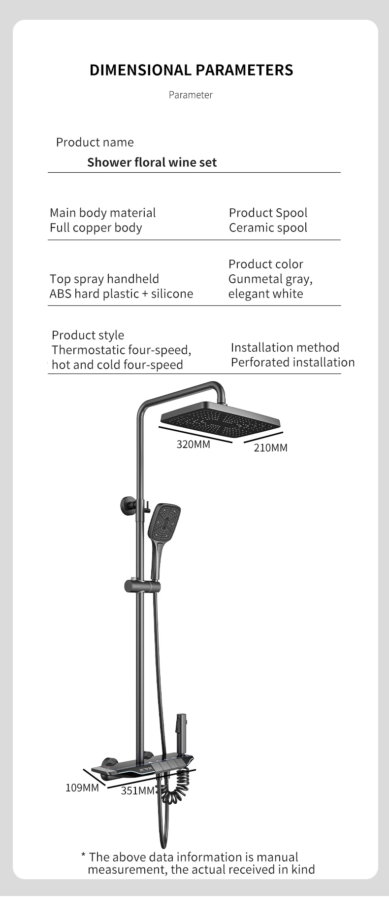 Smart Shower System Thermostatic Head For Bathroom Brass Household Digital Display Set Wall Mount Rainfall shower 2 Mallzona S2a2264f15f144736a5993bb6096762ddl Smart Shower System Thermostatic Head For Bathroom Brass Household Digital Display Set Wall Mount Rainfall shower Mallzona