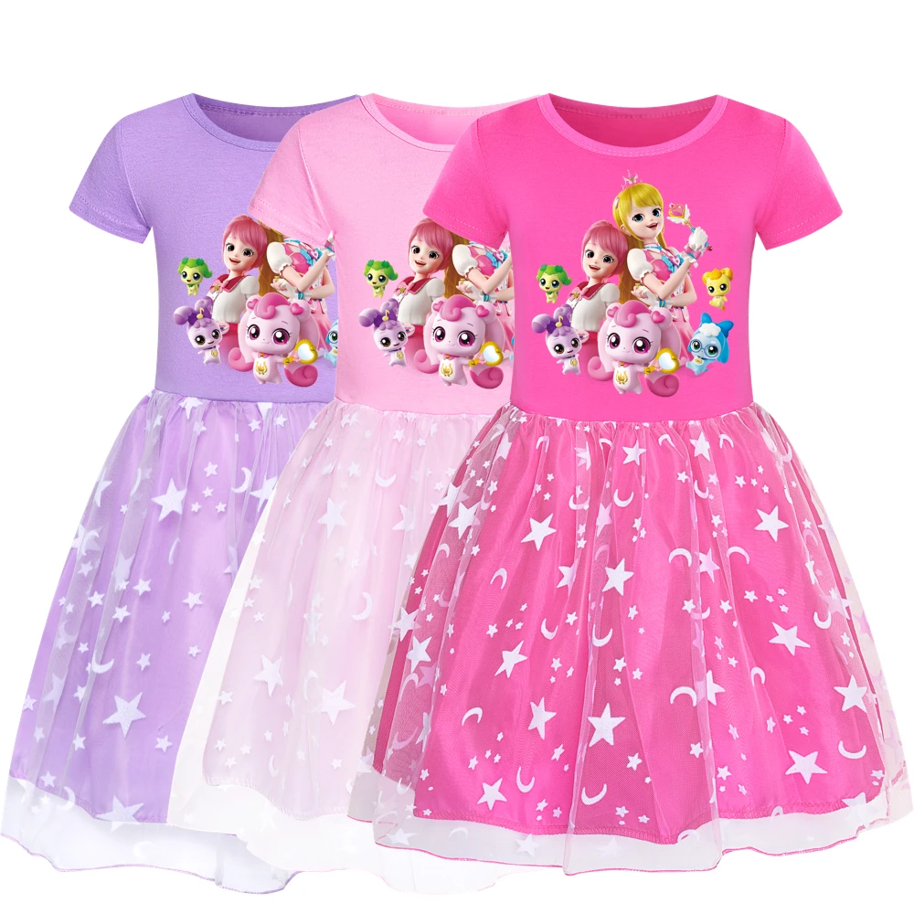 Catch Teenieping Children Clothes Casual Korean Cartoon Dresses Girls Summer Dress Princess Lace Star Moon Pattern Toddler Girl
Catch Teenieping Children Clothes Casual Korean Cartoon Dresses Girls Summer Dress Princess Lace Star Moon Pattern Toddler Girl
