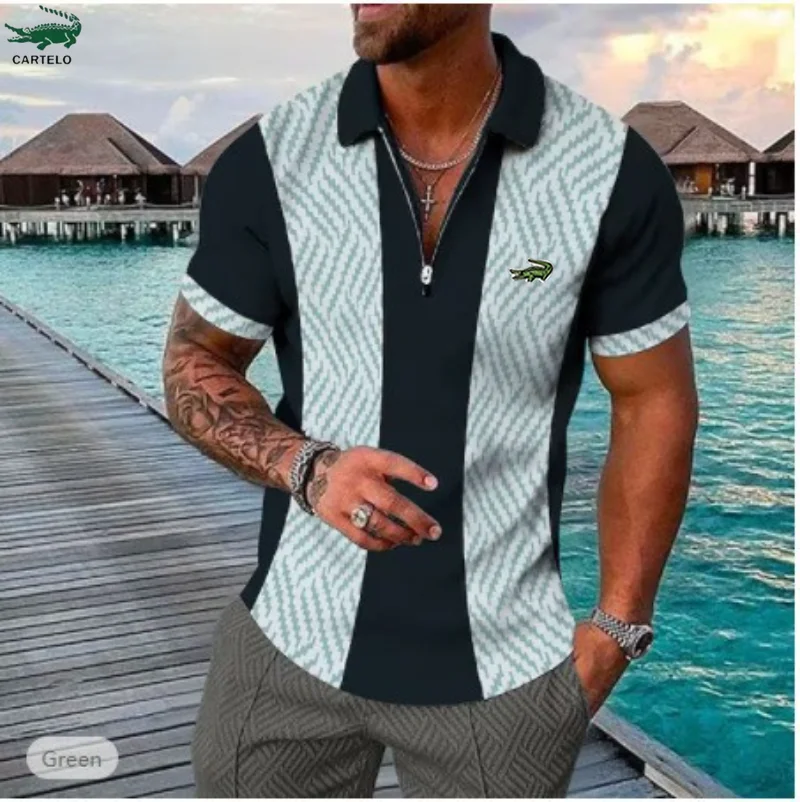 Cartelo Eu Us Size Polo Shirt Embroidery Mens's 3D Digital Pattern Men's Lapel Short -sleeved Zipper Men's Casual POLO Shirt
Cartelo Eu Us Size Polo Shirt Embroidery Mens's 3D Digital Pattern Men's Lapel Short -sleeved Zipper Men's Casual POLO Shirt