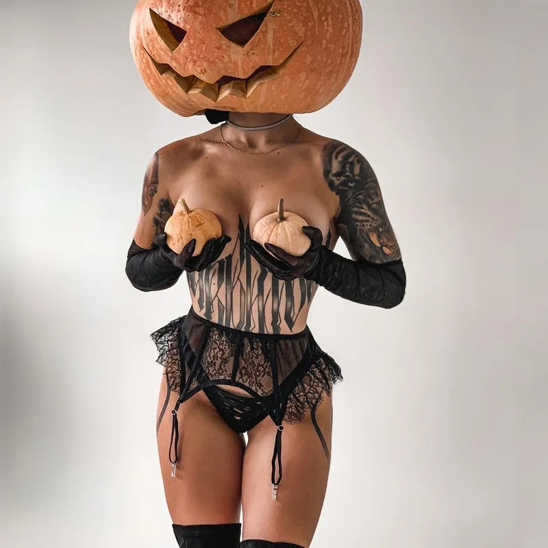 3-Piece Lace Embroidery Lingerie Set Lace Underwear Female Transparent Bra with Chain Women Mesh Patchwork Sexy Exotic Set
3-Piece Lace Embroidery Lingerie Set Lace Underwear Female Transparent Bra with Chain Women Mesh Patchwork Sexy Exotic Set