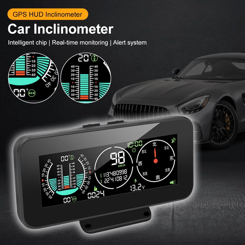 M60 Car HUD Inclinometer 12V Head Up Display GPS Speedometer Compass Digital Slope Angle Meter Altitude Gauge for Car Off-Road
M60 Car HUD Inclinometer 12V Head Up Display GPS Speedometer Compass Digital Slope Angle Meter Altitude Gauge for Car Off-Road