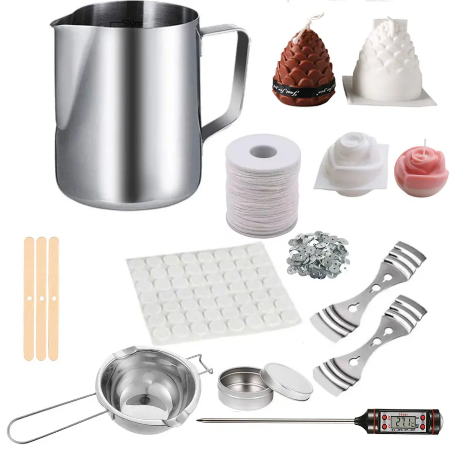 Party Candle Making Supplies Kit DIY Handmade Scented Candle Making Tool Wax Melting Material Kit Aromatherapy Candle Jars Mould
Party Candle Making Supplies Kit DIY Handmade Scented Candle Making Tool Wax Melting Material Kit Aromatherapy Candle Jars Mould