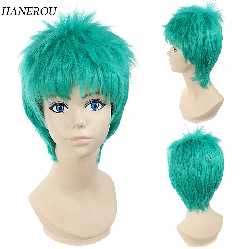 Synthetic Short Straight Green Cosplay Wigs with Bangs Natural Fake Hair for Men Party Anime Halloween Wigs
Synthetic Short Straight Green Cosplay Wigs with Bangs Natural Fake Hair for Men Party Anime Halloween Wigs