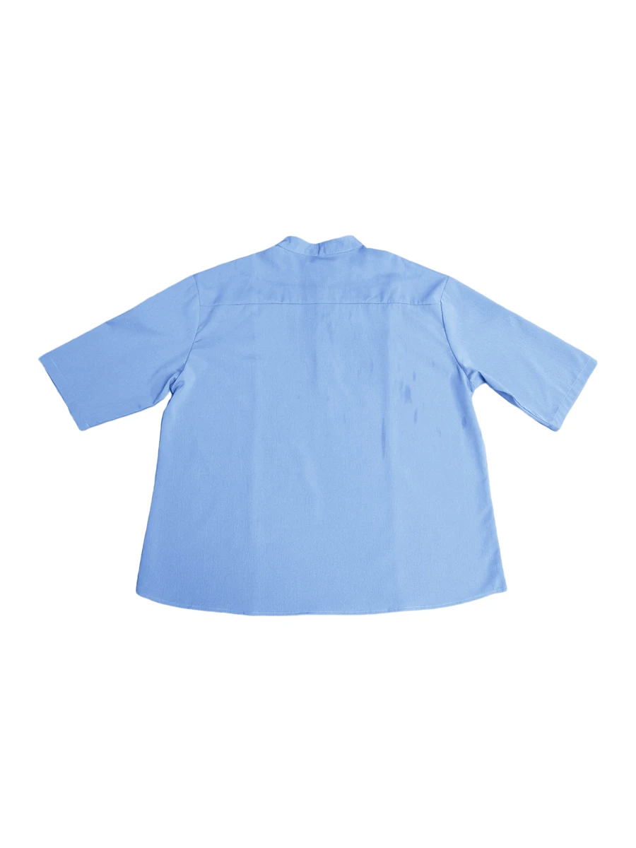 

WangsCanis Chemise Homme Boutonnée à Col Rond T-Shirt de Couleur Unie à Manches Courtes Décontractée (A Vert foncé XXL)