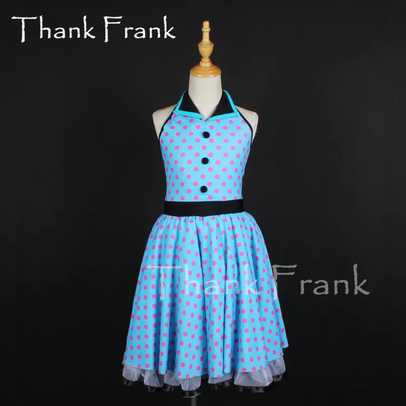 New Girls Blue Modern Costume Women Polka Dot Lyrical Dance Dress Kids Latin Dresses Adult Sleeveless Costumes For Dancing C917
New Girls Blue Modern Costume Women Polka Dot Lyrical Dance Dress Kids Latin Dresses Adult Sleeveless Costumes For Dancing C917