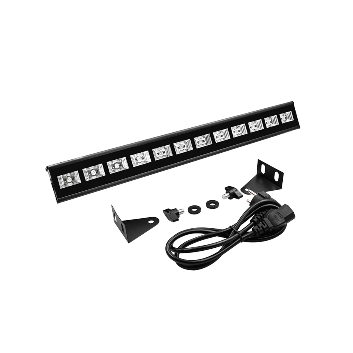 

12Pcs UV Line Light Wall Washer Light Halloween Flood Fluorescent Light Stage LED Stage Light Projection Light,EU Plug