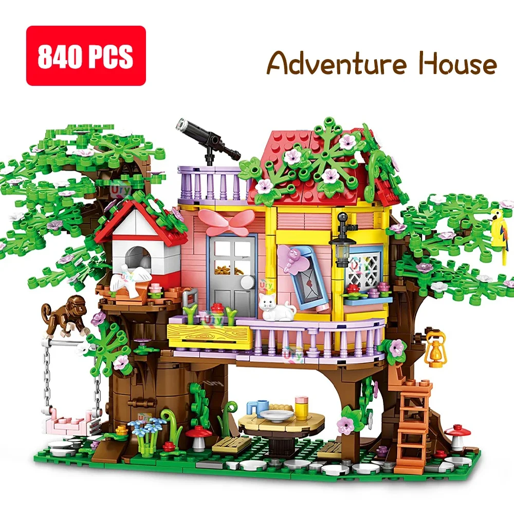 Friends Adventure Tree House Street View City Apartment Forest Villa Animal Monkey Cat Model Building Blocks Toys for Kid Gift
Friends Adventure Tree House Street View City Apartment Forest Villa Animal Monkey Cat Model Building Blocks Toys for Kid Gift