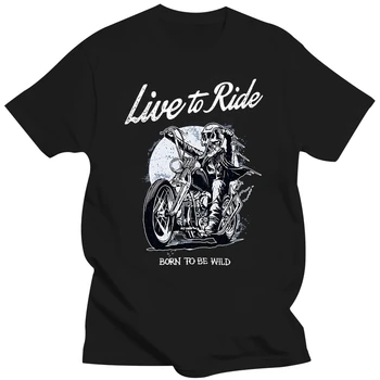 2019 여름 남성 반팔 피트니스 의류, 라이브로 타기, 와일드 바이커 오토바이 티셔츠