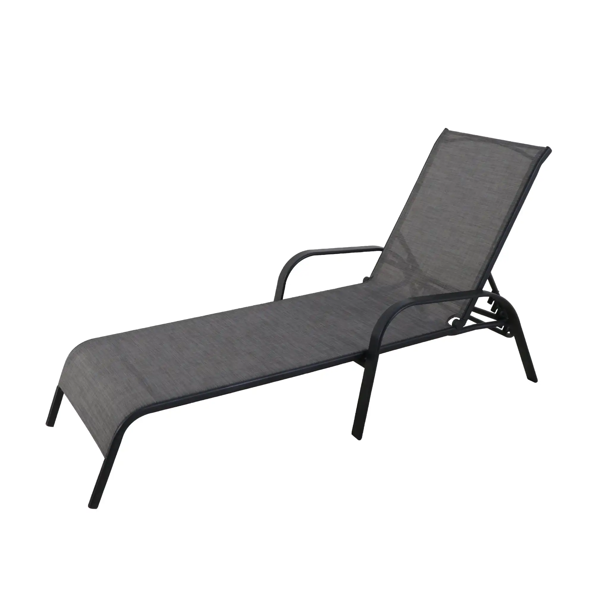 Outdoor Patio Steel Stacking Lounger Chairs Adjustable Chaise Lounge Pool Side Folding Recliners, Gray
Outdoor Patio Steel Stacking Lounger Chairs Adjustable Chaise Lounge Pool Side Folding Recliners, Gray