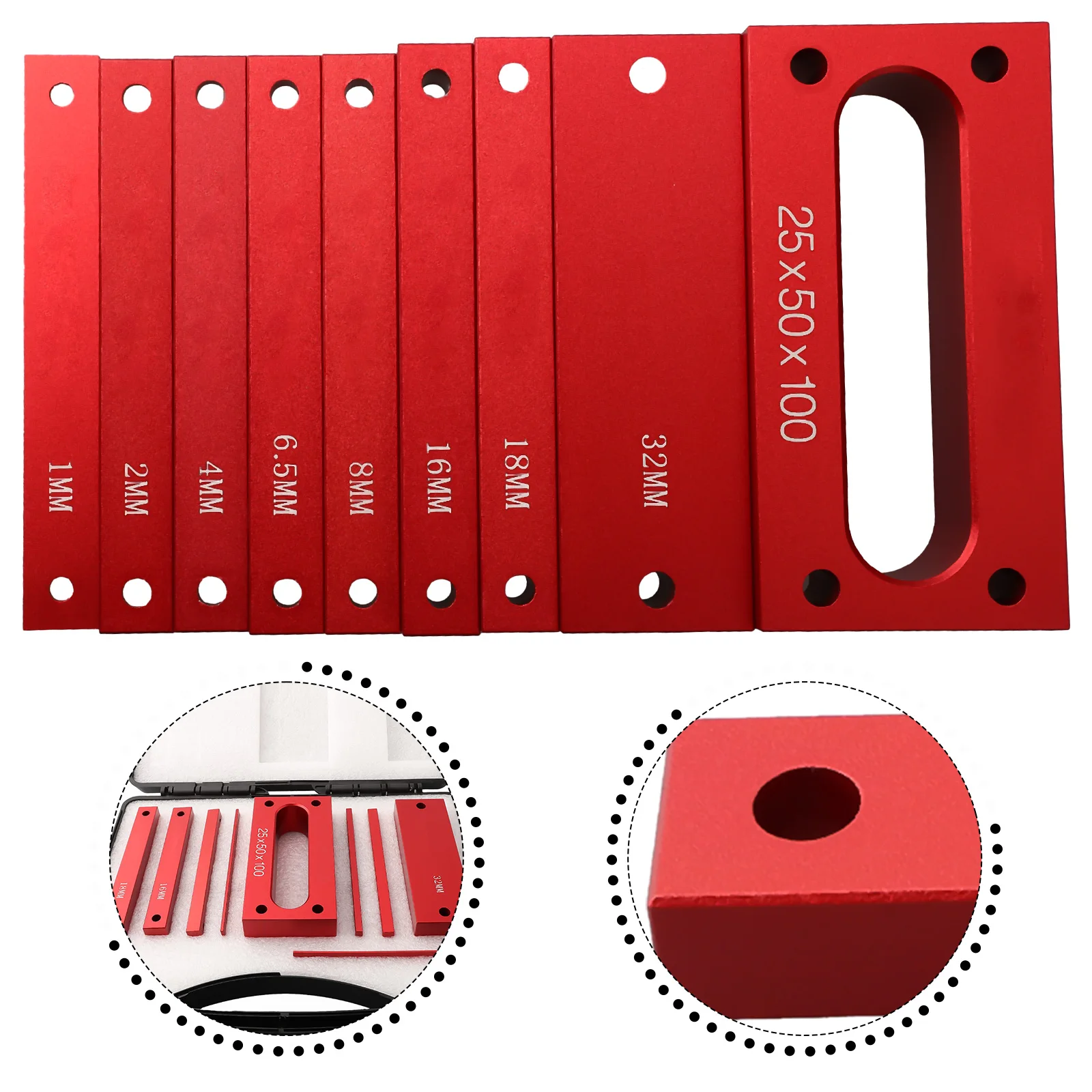 9PCS Metric Setup Blocks Height Gauge Aluminum Setup Bars For Router Table Saw Durable And Corrosion Resistant
9PCS Metric Setup Blocks Height Gauge Aluminum Setup Bars For Router Table Saw Durable And Corrosion Resistant