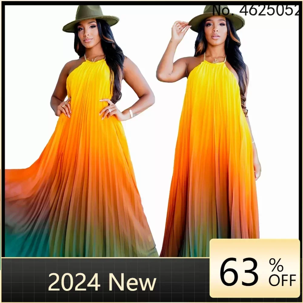 Summer Cover Ups Women Swimsuit Halter Sleeveless Robes Bathing Suit 2024 New Gradient Print Beach Holiday Maxi Dresses Cover-Up
Summer Cover Ups Women Swimsuit Halter Sleeveless Robes Bathing Suit 2024 New Gradient Print Beach Holiday Maxi Dresses Cover-Up