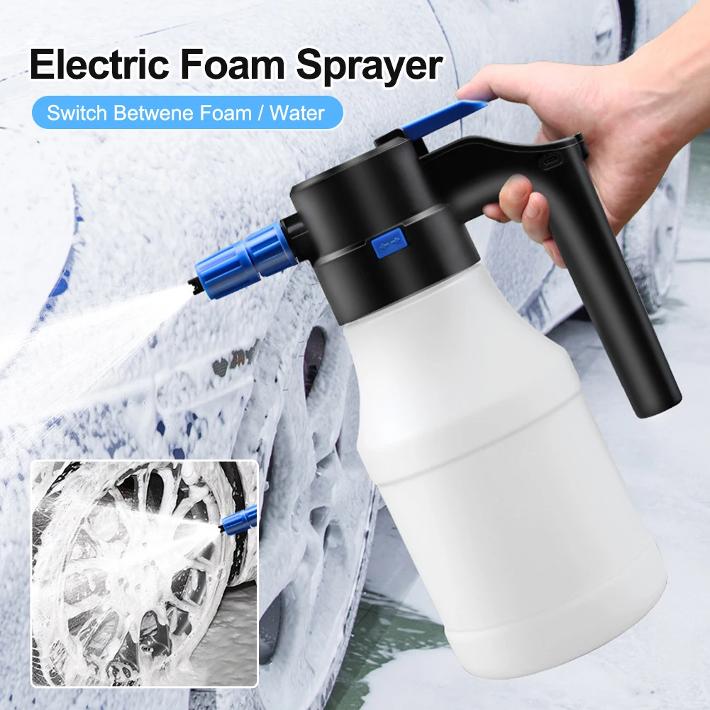 1.5L Electric Foam Sprayer USB Rechargeable 2BAR Car Washer Tool 30min Endurance Foam Lance Watering Can Car Foam Cleaning Tool
1.5L Electric Foam Sprayer USB Rechargeable 2BAR Car Washer Tool 30min Endurance Foam Lance Watering Can Car Foam Cleaning Tool