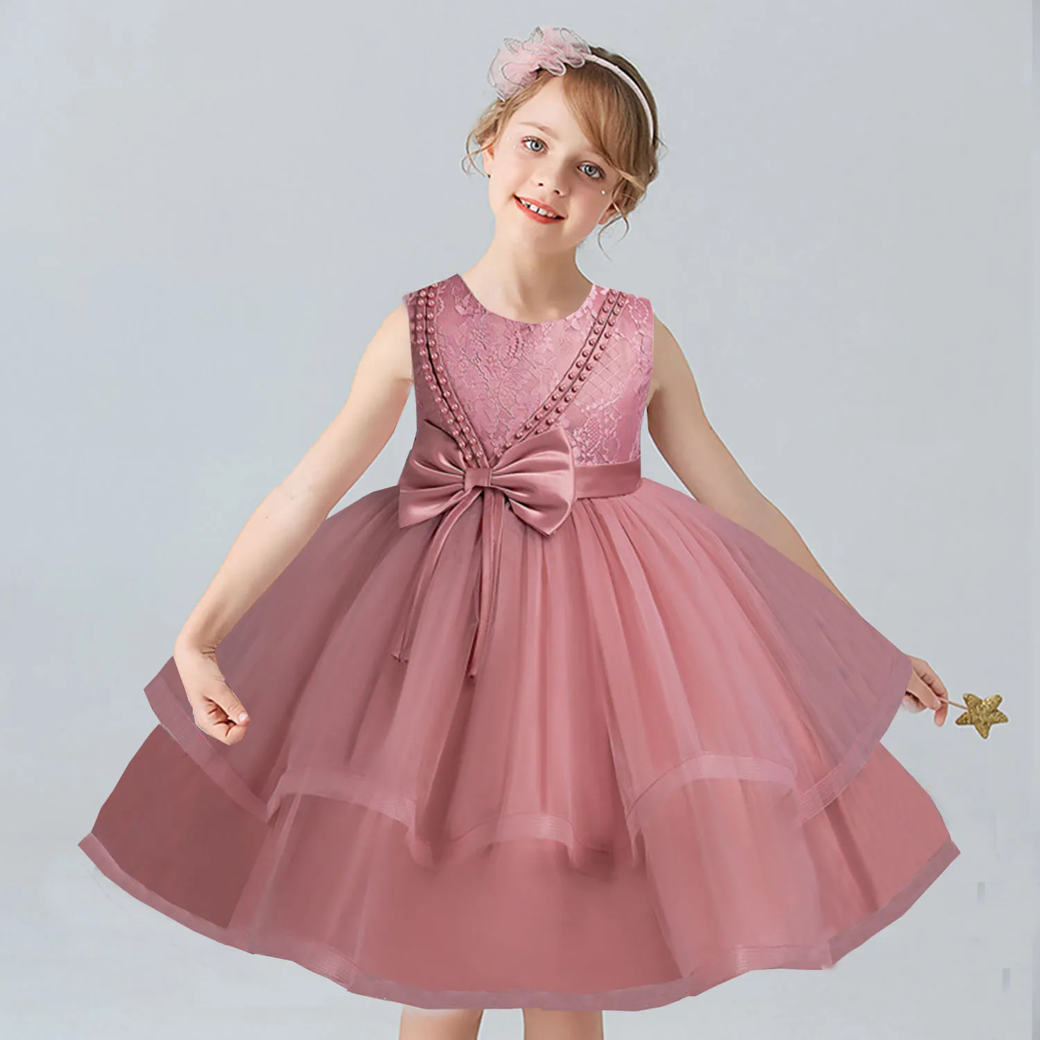 AmyStylish Little Big Girls 2-10 Years Pearls Tulle Flower Girl Birthday Pageant Party Holiday Dress
AmyStylish Little Big Girls 2-10 Years Pearls Tulle Flower Girl Birthday Pageant Party Holiday Dress