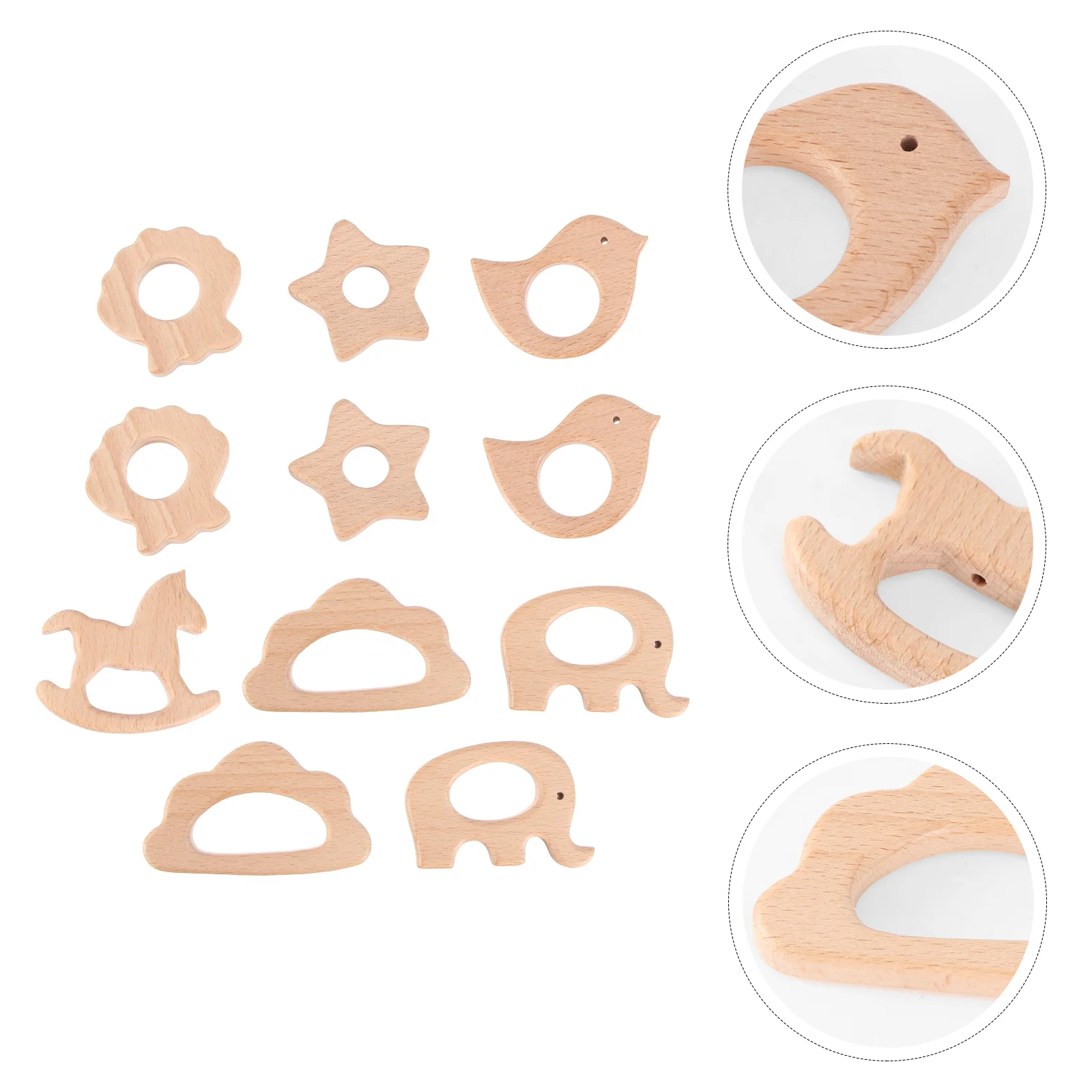 11 Pcs Beech Wooden Cartoon Shape Infant Toy Soothing Biting Playing Infant Toy for Kids Baby Infant Child
11 Pcs Beech Wooden Cartoon Shape Infant Toy Soothing Biting Playing Infant Toy for Kids Baby Infant Child