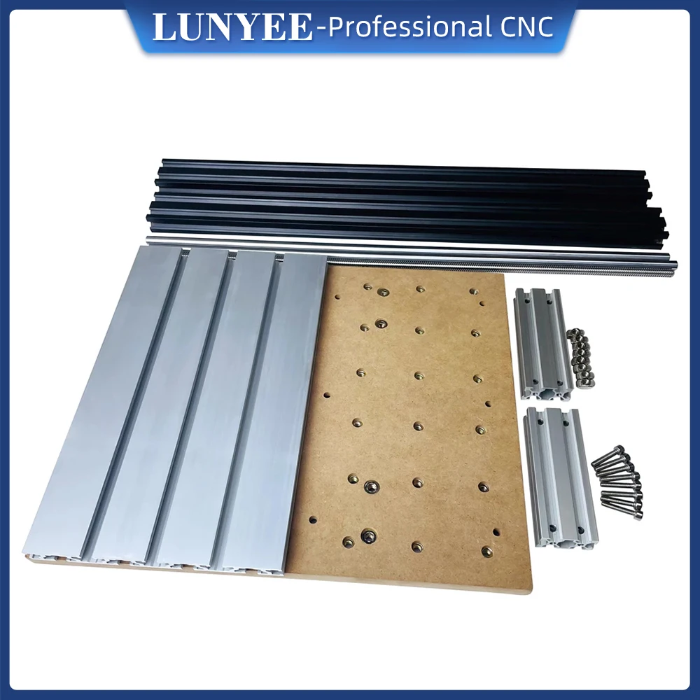 LUNYEE CNC 3018pro Y Axis Extension Kit 3040 Aluminum MDF Table Extension Compatible with CNC 3018pro Engraving Milling Machine
LUNYEE CNC 3018pro Y Axis Extension Kit 3040 Aluminum MDF Table Extension Compatible with CNC 3018pro Engraving Milling Machine