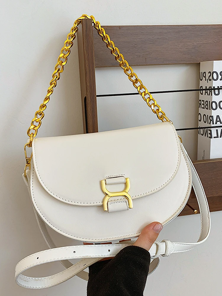 

Solid Color Trendy Small Crossbody Bags for Women 2024 New Flap Hasp Design Chain Shoulder Bag Lady Casual Handbags Purses