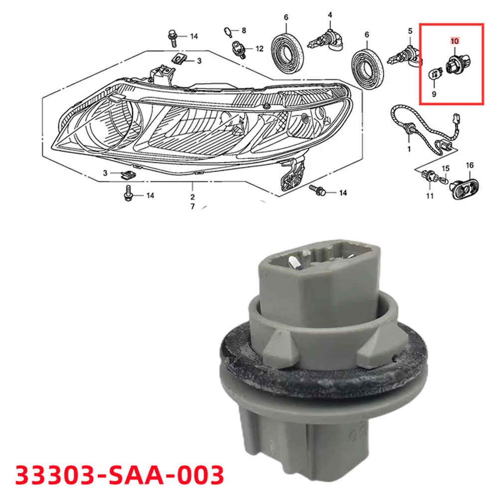 Truck Light Socket Taillight 33303-SAA-003 For Accord For Honda Lighting Accessories Replacement Taillight Socket
Truck Light Socket Taillight 33303-SAA-003 For Accord For Honda Lighting Accessories Replacement Taillight Socket