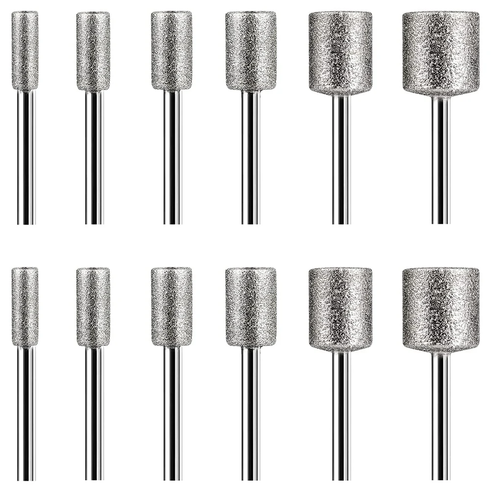 

Stone Carving Set 12PCS Diamond Burr Bits for Stone Rocks Glass Ceramics Dremel Rotary Tools(4mm 5mm 6mm 8mm 10mm 12mm)