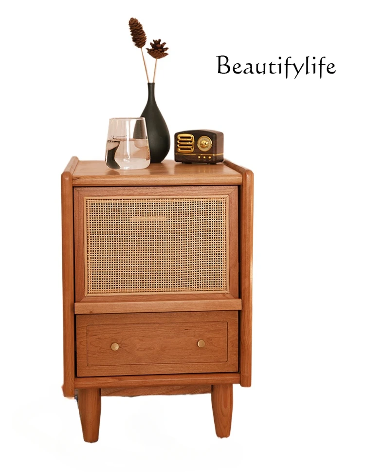 Bedside Table Sofa Cabinet Living Room Storage Side Cabinet Cherrywood Solid Wood Japanese Small Apartment
Bedside Table Sofa Cabinet Living Room Storage Side Cabinet Cherrywood Solid Wood Japanese Small Apartment