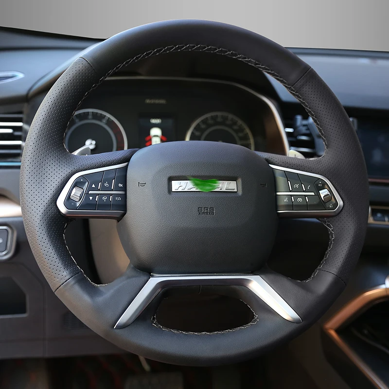 For Haval H6 H2S H4 Car Steering Wheel Cover Hand-sewn Genuine Leather Wear-Resistant Protection Steering Wheel Car Accessories
For Haval H6 H2S H4 Car Steering Wheel Cover Hand-sewn Genuine Leather Wear-Resistant Protection Steering Wheel Car Accessories