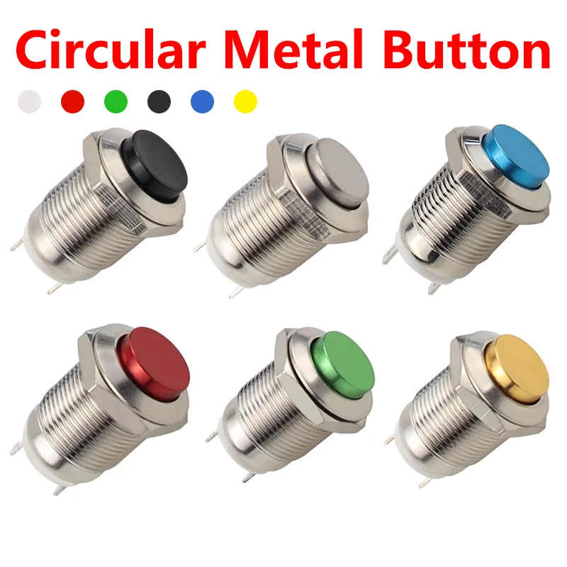 5/20/100 шт. 12 мм водонепроницаемый мгновенный круглый металлический кнопочный переключатель автомобильный пусковой сигнал Колонка автоматический сброс 250 В
5/20/100 шт. 12 мм водонепроницаемый мгновенный круглый металлический кнопочный переключатель автомобильный пусковой сигнал Колонка автоматический сброс 250 В
