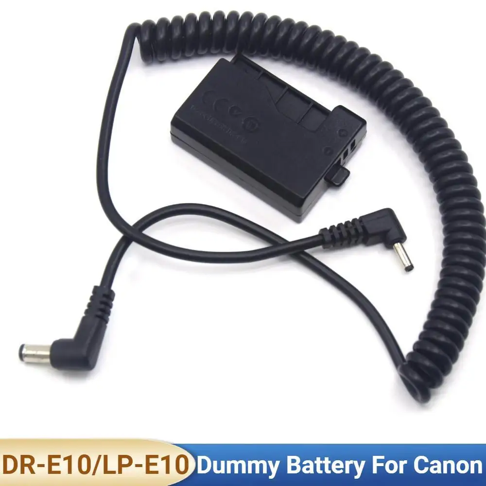 DR-E10 Coupler Spring DC Cable LP-E10 LC-E10 E10C Dummy Battery For Canon EOS 1100D 1200D 1300D 1500D X50 X70 T3 T5 Cameras
DR-E10 Coupler Spring DC Cable LP-E10 LC-E10 E10C Dummy Battery For Canon EOS 1100D 1200D 1300D 1500D X50 X70 T3 T5 Cameras