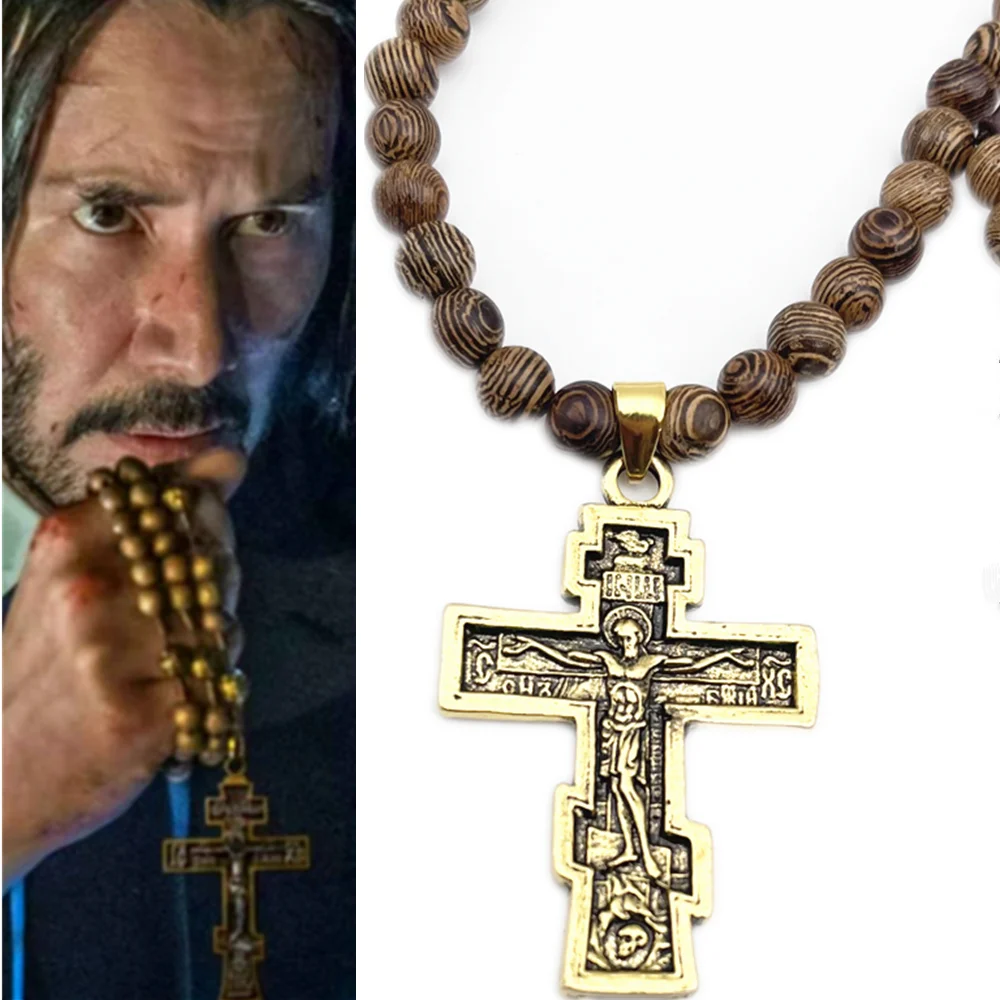 Металлическое ожерелье с кулоном в виде Креста Иисуса для косплея John Wick Baba Yaga
Металлическое ожерелье с кулоном в виде Креста Иисуса для косплея John Wick Baba Yaga