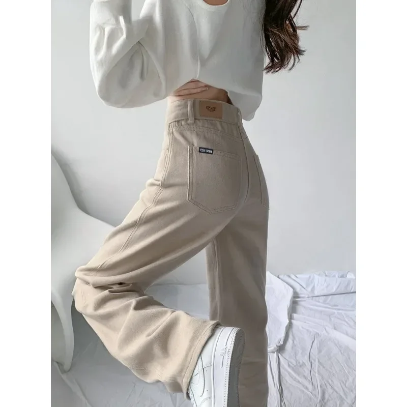 

Women Casual Baggy Straight Denim Pants Korean High Waist Wide Leg Jeans Streetwear Vaqueros Vintage Kot Pantalones Big Size5xl