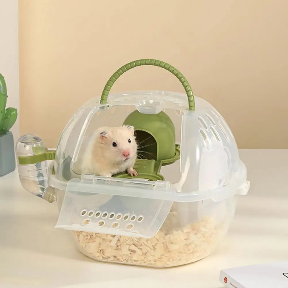 

Pet Cages Travel Hamster Cage Hand-held Gift Keep Warm Small Animal Hamster Go Out Box Hamster Carrier Cage Pet Accessories