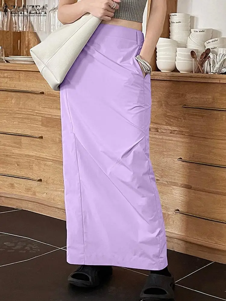 Korean High Waist Skirt Women Fashion Straight Skirts ZANZEA Vintage Split Hem Maxi Long Faldas 2023 Autumn Solid Street Jupes
Korean High Waist Skirt Women Fashion Straight Skirts ZANZEA Vintage Split Hem Maxi Long Faldas 2023 Autumn Solid Street Jupes