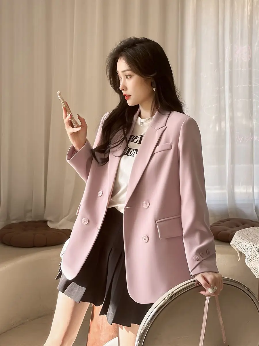 UNXX Suit Jacket Women 2023 Autumn New Thin Temperament Casual Niche Design Sense Loose Beige Small Suit High Quality Fashion
UNXX Suit Jacket Women 2023 Autumn New Thin Temperament Casual Niche Design Sense Loose Beige Small Suit High Quality Fashion
